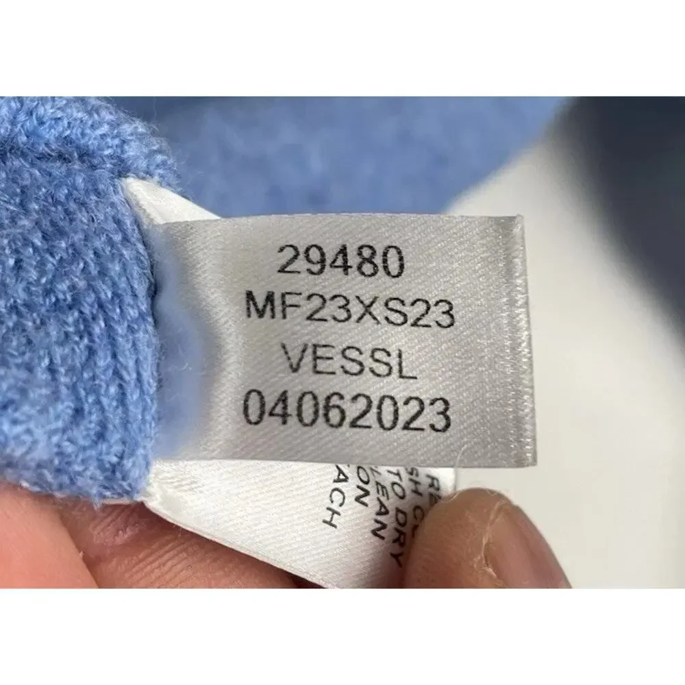 Peter Millar Crown Crafted Merino Wool Crewneck Sweater Medium Blue Lightweight
